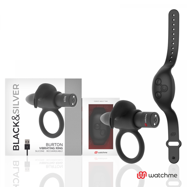 Black&silver Burton Control Remoto Cockring Watchme