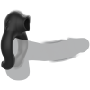 Black&silver anillo vibrador silicona 3 motores recargable negro Black&silver anillo vibrador silicona 3 motores recargable negro