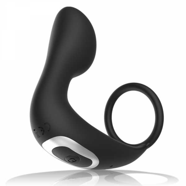 Black&silver masajeador anal control remoto silicona recargable negro Black&silver masajeador anal control remoto silicona recargable negro