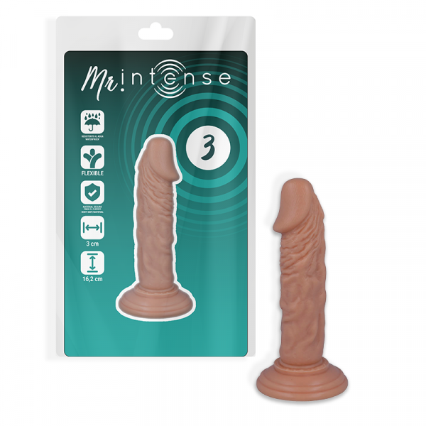 Mr Intense 3 pene realístico 16.2 cm -o- 3 cm
