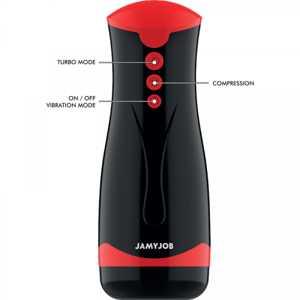 Jamyjob Jango masturbador de comprensión y vibración Jamyjob Jango masturbador de comprensión y vibración