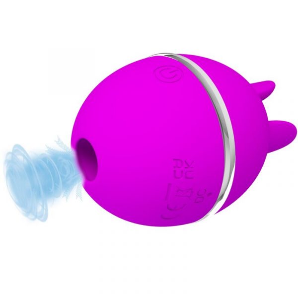 Pretty Love vibrador de silicona redondo gemini ball morado