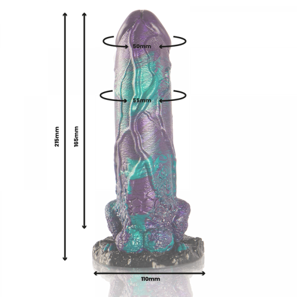 Epic Basilisk dildo doble placer escamoso tamaño grande Epic Basilisk dildo doble placer escamoso tamaño grande