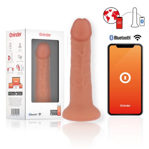 Oninder Large Bogotá dildo vibrador 9 velocidades natural 22 cm -o- 4.5 cm - app gratuita