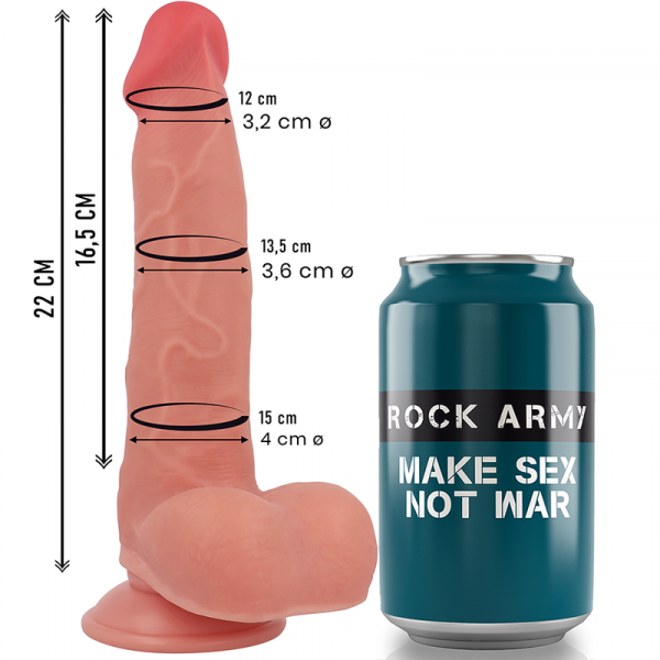 Rockarmy Ranger dildo realista dual density liquid silicone 22 cm -o- 3.6 cm Rockarmy Ranger dildo realista dual density liquid silicone 22 cm -o- 3.6 cm