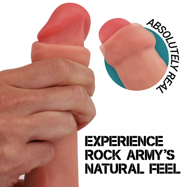 Rockarmy Raptor dildo realista dual density liquid silicone 24 cm -o- 4.4 cm Rockarmy Raptor dildo realista dual density liquid silicone 24 cm -o- 4.4 cm