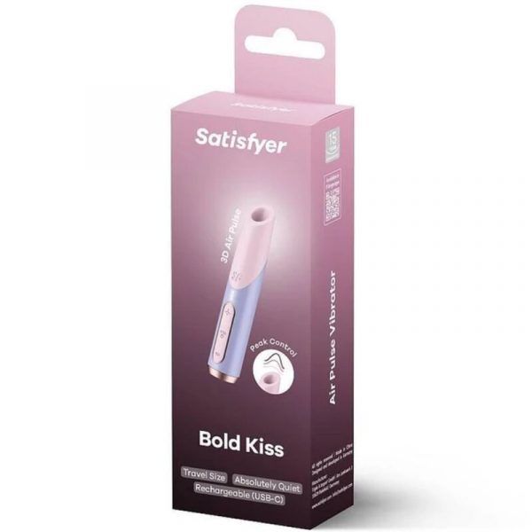 Satisfyer Bold Kiss estimulador clítoris por ondas rosa / violeta Satisfyer Bold Kiss estimulador clítoris por ondas rosa / violeta