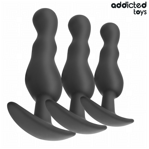 Addicted Toys set de 3 plug anal silicona modelo 1 Addicted Toys set de 3 plug anal silicona modelo 1