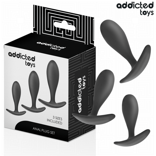 Addicted Toys set de 3 plug anal silicona modelo 2 Addicted Toys set de 3 plug anal silicona modelo 2