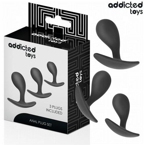 Addicted Toys set de 3 plug anal silicona modelo 3 Addicted Toys set de 3 plug anal silicona modelo 3