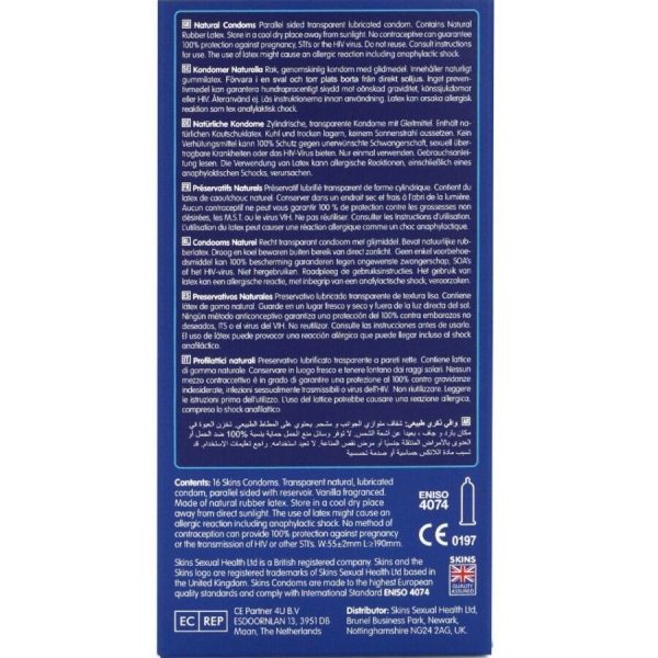 Skins Natural preservativos premium pack 16