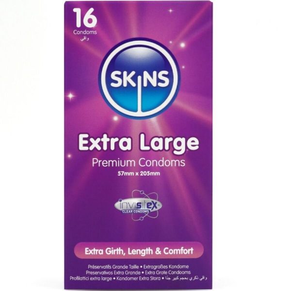 Skins Tamaño Xl preservativos premium pack 16 Skins Tamaño Xl preservativos premium pack 16