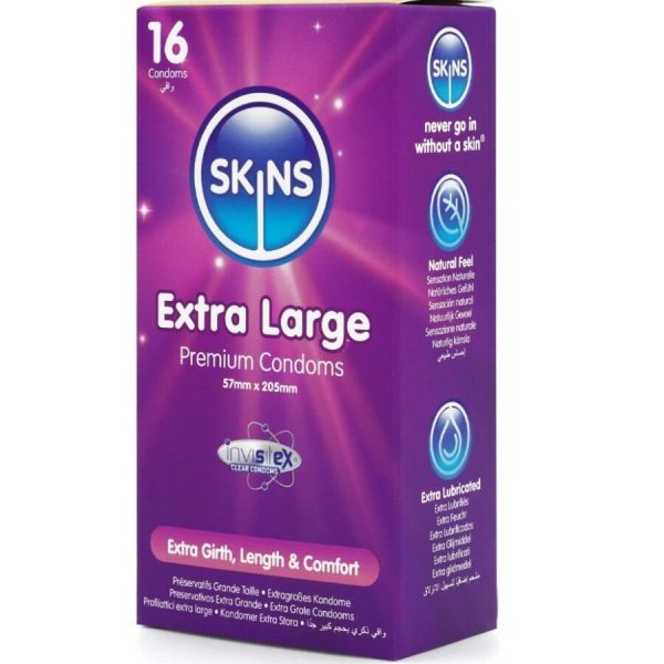 Skins Tamaño Xl preservativos premium pack 16 Skins Tamaño Xl preservativos premium pack 16