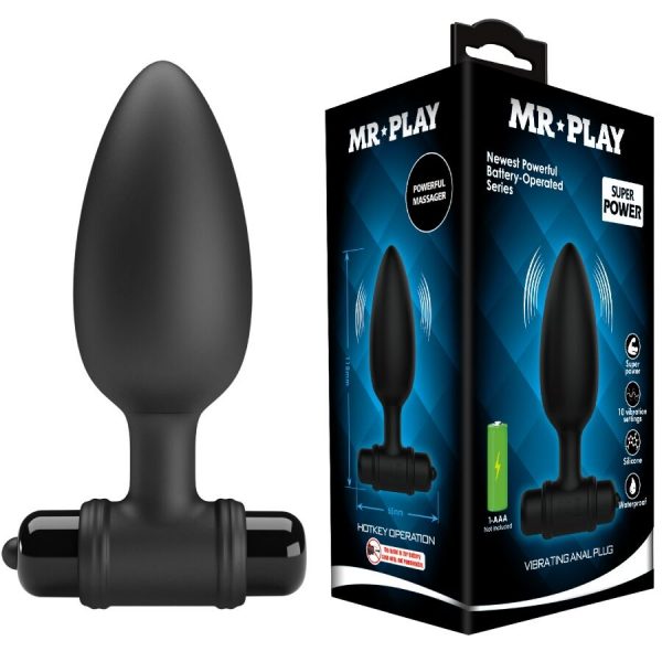 Mr Play plug anal super power con vibración