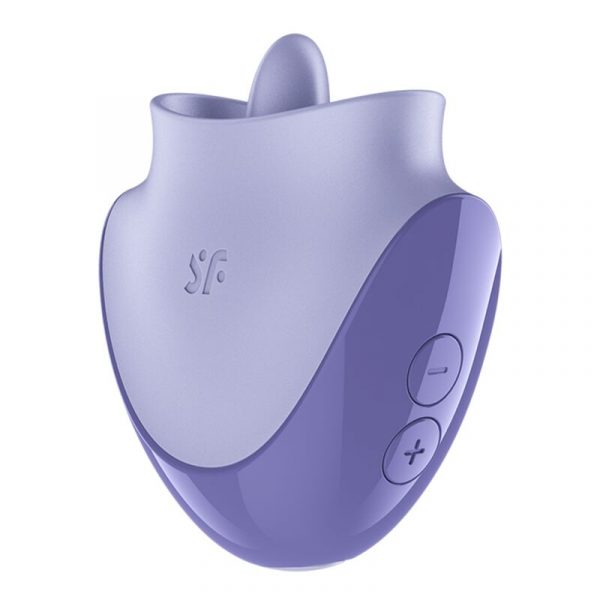 Satisfyer Tongue Dancer estimulador clitoriano con vibración y pulsaciones lila