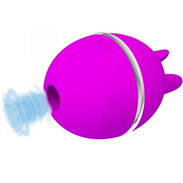Pretty Love vibrador de silicona redondo gemini ball morado
