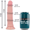 Rockarmy Avenger dildo realístico liquid silicone 19 cm -o- 3.98 cm