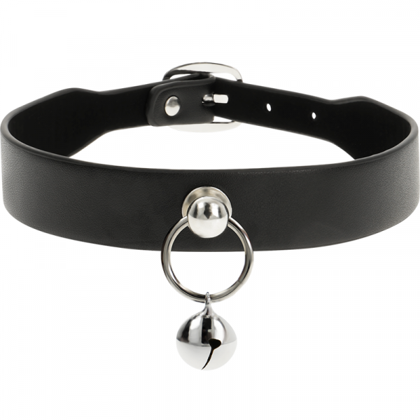 Coquette Chic Desire collar cuero vegano accesorio woman cascabel/aro
