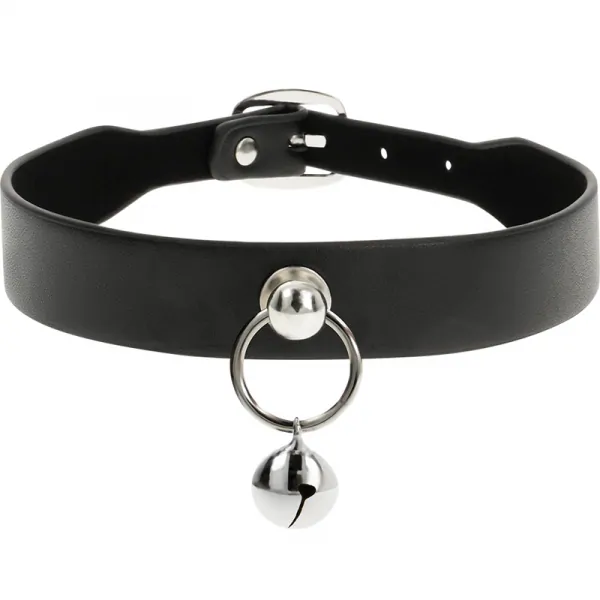 Coquette Chic Desire collar cuero vegano accesorio woman cascabel/aro