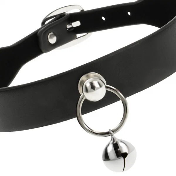 Coquette Chic Desire collar cuero vegano accesorio woman cascabel/aro