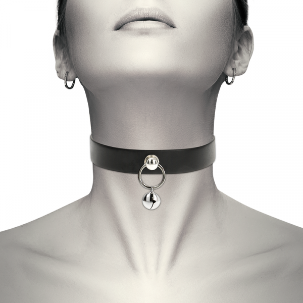 Coquette Chic Desire collar cuero vegano accesorio woman cascabel/aro