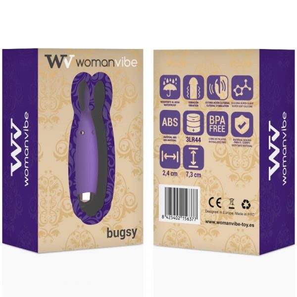 Womanvibe Bugsy estimulador rabbit silicona Womanvibe Bugsy estimulador rabbit silicona