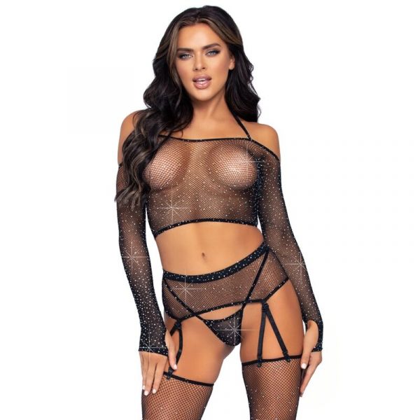 LEG AVENUE - SET CUATRO PIEZAS