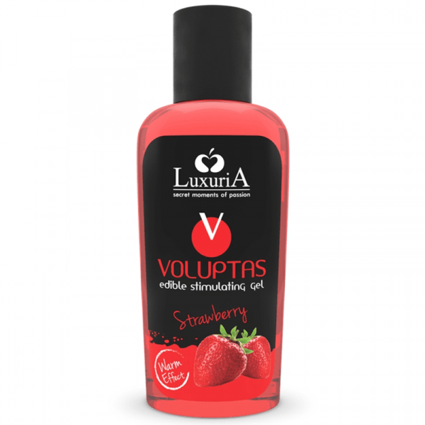INTIMATELINE LUXURIA - VOLUPTAS GEL MASAJE COMESTIBLE EFECTO CALOR - FRESA 100 ML