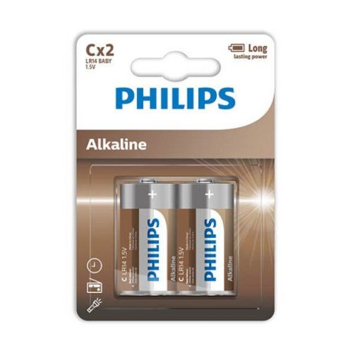 img_104078_88b815fad68285442373f21275d52f7c_1.jpg PHILIPS - ALKALINE PILA C LR14 BLISTER*2