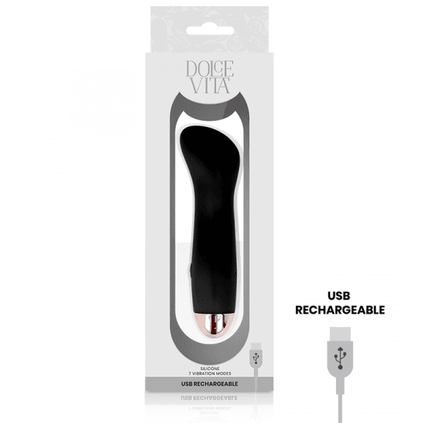 img_104109_cc2a796d411b45a50c12745b36aa2d86_1.png DOLCE VITA - RECHARGEABLE VIBRATOR ONE BLACK 7 SPEED
