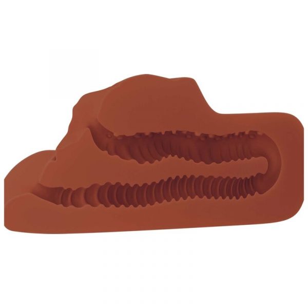 PDX PLUS - PERFECT PUSSY DOUBLE STROKER MASTURBADOR VAGINA Y ANO MARRÓN