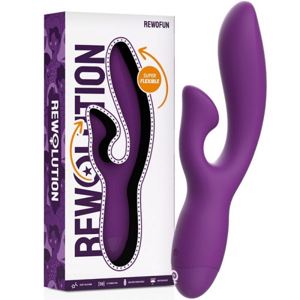 img_105281_4b834da6e4f96fa9d8b870d624c9a16e_1.jpg REWOLUTION - REWOFUN VIBRADOR FLEXIBLE CON RABBIT