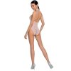 PASSION - WOMAN BS087 BODYSTOCKING BLANCO TALLA ÚNICA