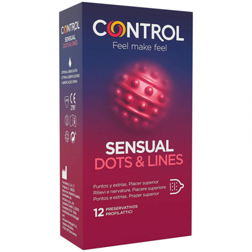 img_107483_5e443c203456166c1b73c17c70023bdd_1.png CONTROL - SENSUAL DOTS  LINES PUNTOS Y ESTRIAS 12 UDS