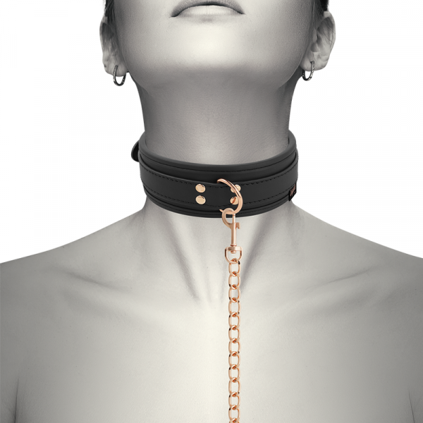img_109695_c2ac2ea734014babee2c31a46db230be_1.png COQUETTE CHIC DESIRE - FANTASY COLLAR CUERO VEGANO CON CORREA Y FORRO DE NEOPRENO