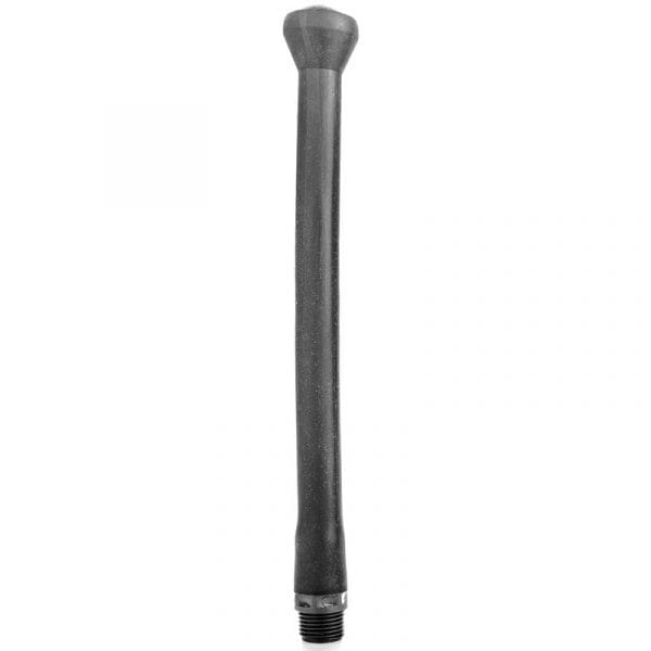 ALL BLACK - DUCHA ANAL SILICONA SISTEMA STOPPER 27 CM