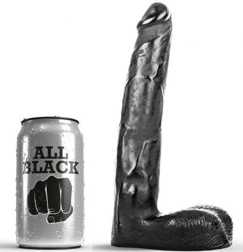 img_110111_98b0ec1191571261c1a0fe377bbb2d6a_1.jpg ALL BLACK - DILDO REALÍSTICO 21 CM