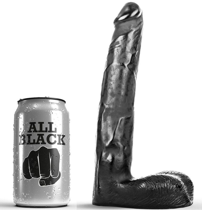img_110111_98b0ec1191571261c1a0fe377bbb2d6a_1.jpg ALL BLACK - DILDO REALISTIC 21 CM