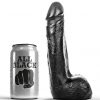 ALL BLACK - DILDO REALÍSTICO NEGRO SUAVE 20 CM