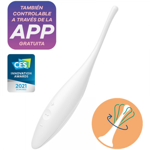 img_113240_8a1a29358ac5ad945418d4f083e2083a_1.png SATISFYER - TWIRLING JOY ESTIMULADOR CLITORIS BLANCO