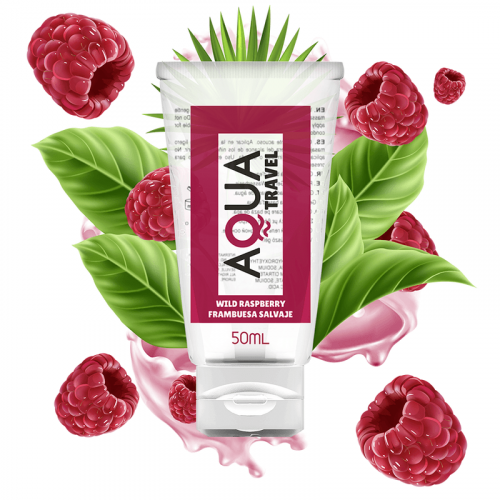 img_116788_6544a9aedf6b62a7b4ce9c82accd18f7_1.png AQUA TRAVEL - LUBRICANTE BASE AGUA SABOR FRAMBUESA SALVAJE - 50 ML