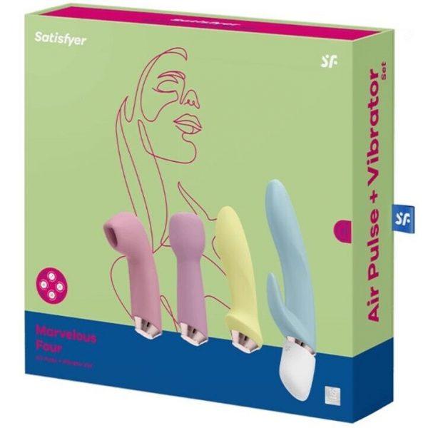 SATISFYER - MARVELOUS FOUR VIBRATOR  AIR PULSE SET