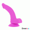 DIVERSIA - DILDO REALÍSTICO FLEXIBLE CON VIBRACIÓN LILA 21.5 CM -O- 4.5 CM