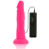DIVERSIA - DILDO REALÍSTICO FLEXIBLE CON VIBRACIÓN ROSA 23 CM -O- 4.3 CM