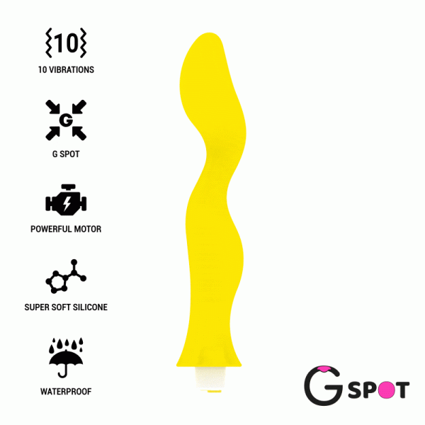 img_122200_6c840a5001d38293d7c1430965071e2e_1.gif G-SPOT - GAVYN VIBRADOR PUNTO G AMARILLO