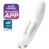 SATISFYER DOUBLE FLEX VIBRADOR APP - BLANCO