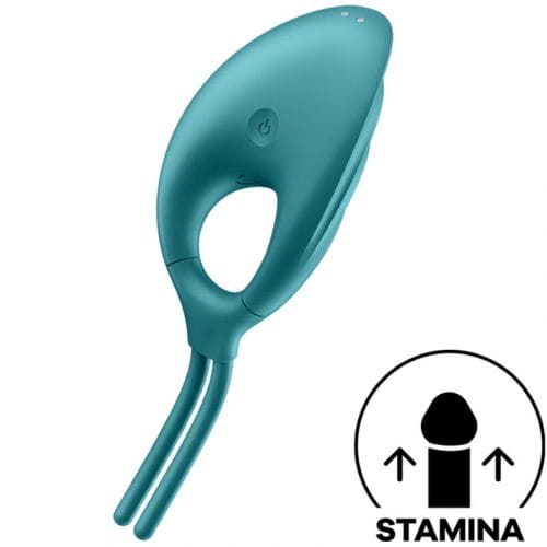 img_124436_3d55cb009b38918b2654b8499a3534a8_1.jpg SATISFYER - SWORDSMAN ANILLO VIBRADOR VERDE