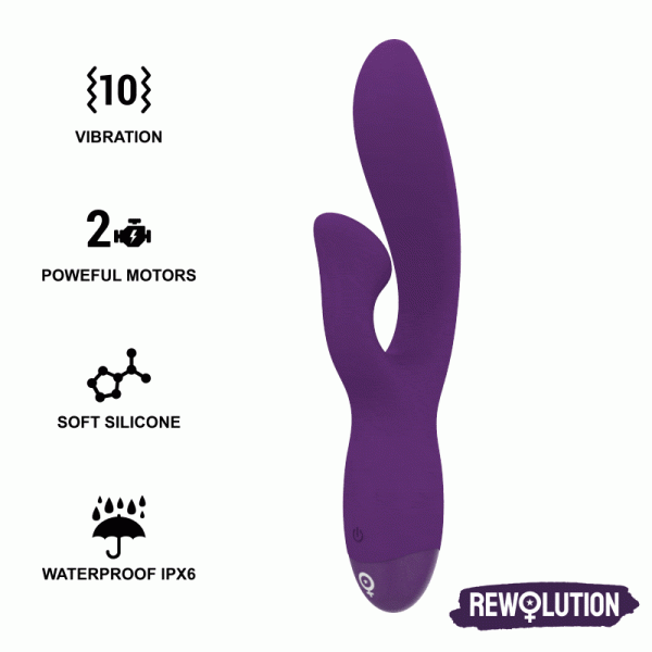 img_124498_60e2b74e73d18a0d652fbdf48ca2d258_1.gif REWOLUTION - REWOFUN VIBRADOR FLEXIBLE CON RABBIT