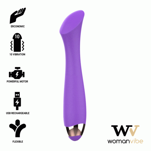 img_124549_859117af5704be6a3585ab2bca69e342_1.gif WOMANVIBE - MANDY VIBRADOR RECARGABLE SILICONA PUNTO "K"