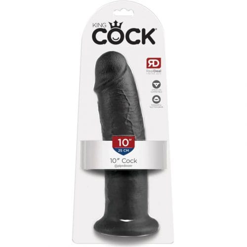 img_126387_e6f2e4de535b11f39f08e4ea85aaff0a_1.jpg KING COCK - 10 DILDO BLACK 25 CM